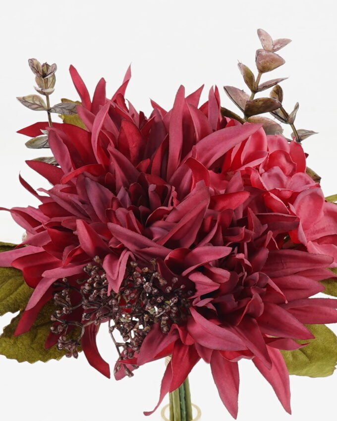 Artificial Flower 18*18*26cm Garden dahlia *5 bundle GS-72023011-R2 Bouquet YeahFlower is one of Chinese leading OEM manufacturers and exporters , supplying the silk flowers, wholesale artificial trees