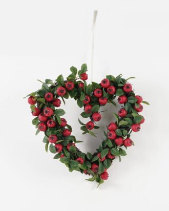 Artificial Flower 40*40cm Haw apple wreath GS-65623169 Christmas Item YeahFlower is one of Chinese leading OEM manufacturers and exporters , supplying the silk flowers, wholesale artificial trees