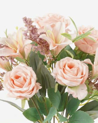 Artificial Flower 28*28*42cm Lily+Rose *10 bush GS-71923004 Single Flowers YeahFlower is one of Chinese leading OEM manufacturers and exporters , supplying the silk flowers, wholesale artificial trees