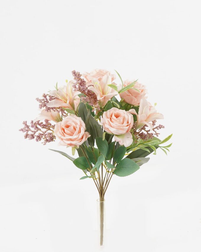 Artificial Flower 28*28*42cm Lily+Rose *10 bush GS-71923004 Single Flowers YeahFlower is one of Chinese leading OEM manufacturers and exporters , supplying the silk flowers, wholesale artificial trees