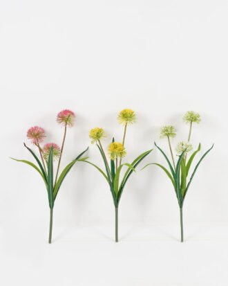 Artificial Flower 27*27*47cm Onion flower *3 bush GS-12823008 Flowers Bush YeahFlower is one of Chinese leading OEM manufacturers and exporters , supplying the silk flowers, wholesale artificial trees