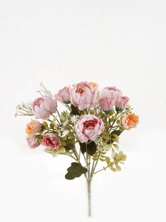 Artificial Flower 20*20*30cm Peony *7 bush GS-69923004-R1 Flowers Bush 3,000+ sqm showroom with thousands of artificial flowers, plants & trees ready for global sourcing.