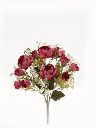 Artificial Flower 20*20*30cm Peony *7 bush GS-69923004-W1 Flowers Bush 3,000+ sqm showroom with thousands of artificial flowers, plants & trees ready for global sourcing.