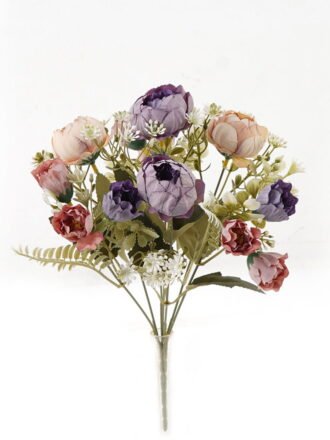Artificial Flower 20*20*34cm Flowers *5 bush GS-69923005-P1 Flowers Bush 3,000+ sqm showroom with thousands of artificial flowers, plants & trees ready for global sourcing.