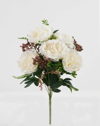 Artificial Flower 26*26*45cm Peony *9 bush GS-36623050-W1 Flowers Bush YeahFlower is one of Chinese leading OEM manufacturers and exporters , supplying the silk flowers, wholesale artificial trees