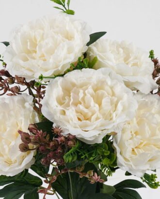 Artificial Flower 26*26*45cm Peony *9 bush GS-36623050-W1 Flowers Bush YeahFlower is one of Chinese leading OEM manufacturers and exporters , supplying the silk flowers, wholesale artificial trees