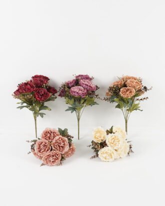 Artificial Flower 26*26*47cm Peony *9 bush GS-36623051 Flowers Bush YeahFlower is one of Chinese leading OEM manufacturers and exporters , supplying the silk flowers, wholesale artificial trees