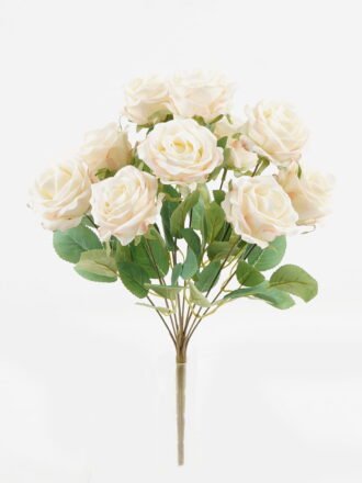 Artificial Flower 20*20*32cm Rose *12 bush GS-71923002 Flowers Bush 3,000+ sqm showroom with thousands of artificial flowers, plants & trees ready for global sourcing.