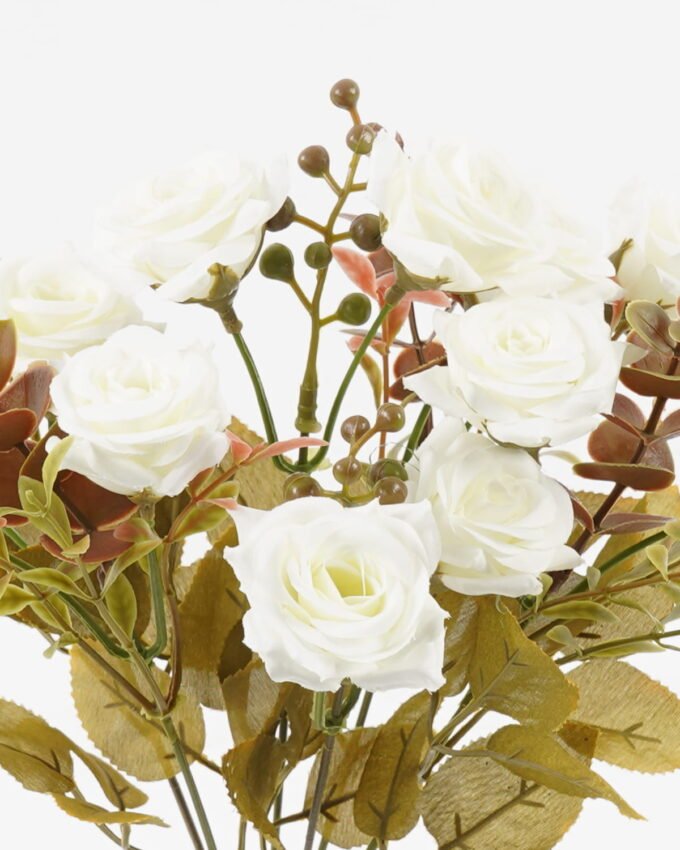 Artificial Flower 20*20*32cm Rose *12 bush GS-71923002-W1 Flowers Bush YeahFlower is one of Chinese leading OEM manufacturers and exporters , supplying the silk flowers, wholesale artificial trees
