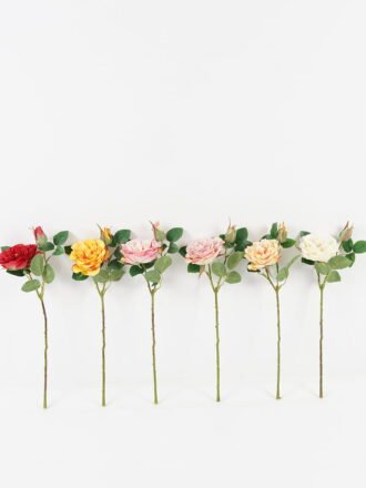 Artificial Flower 14*14*53cm Rose single stem GS-68023001 Single Flowers 3,000+ sqm showroom with thousands of artificial flowers, plants & trees ready for global sourcing.