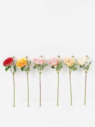 Artificial Flower 18*18*47cm Rose *2 single stem GS-48723009 Single Flowers 3,000+ sqm showroom with thousands of artificial flowers, plants & trees ready for global sourcing.