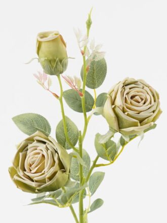 Artificial Flower 21*21*63cm Rose *3 single stem GS-70023014 Single Flowers 3,000+ sqm showroom with thousands of artificial flowers, plants & trees ready for global sourcing.