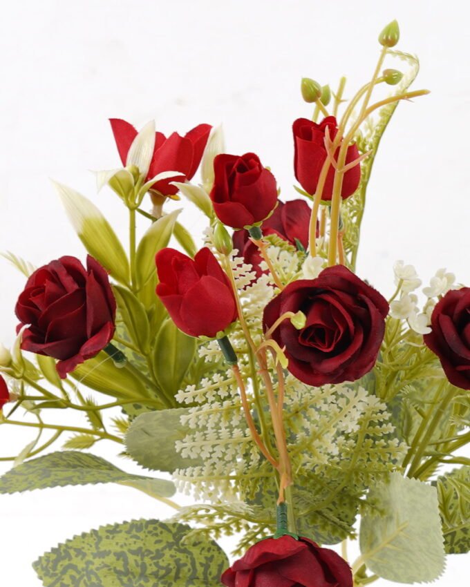 Artificial Flower 20*20*31cm Rose *5 bush GS-69923003-R1 Flowers Bush YeahFlower is one of Chinese leading OEM manufacturers and exporters , supplying the silk flowers, wholesale artificial trees