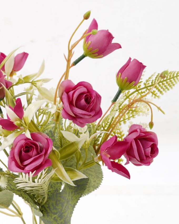 Artificial Flower 20*20*31cm Rose *5 bush GS-69923003-R2 Flowers Bush YeahFlower is one of Chinese leading OEM manufacturers and exporters , supplying the silk flowers, wholesale artificial trees