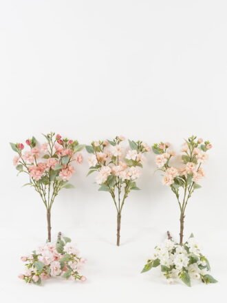 Artificial Flower 18*18*30cm Rose *8 bush GS-71923005-W1 Flowers Bush 3,000+ sqm showroom with thousands of artificial flowers, plants & trees ready for global sourcing.