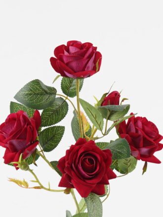 Artificial Flower 16*16*65cm Rose *3 single stem GS-39623004 Single Flowers 3,000+ sqm showroom with thousands of artificial flowers, plants & trees ready for global sourcing.