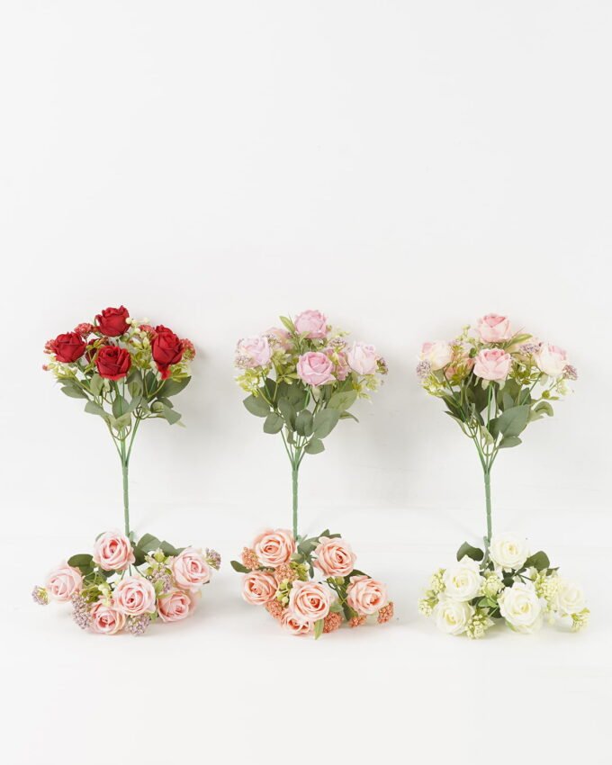 Artificial Flower 19*19*29cm Rose *6 bush GS-71923011 Flowers Bush YeahFlower is one of Chinese leading OEM manufacturers and exporters , supplying the silk flowers, wholesale artificial trees