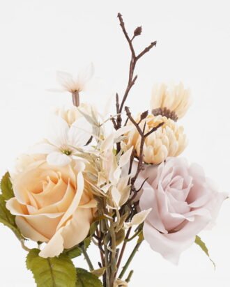 Artificial Flower 17*17*32cm Rose *7 bundle GS-16823055-Y1 Bouquet YeahFlower is one of Chinese leading OEM manufacturers and exporters , supplying the silk flowers, wholesale artificial trees