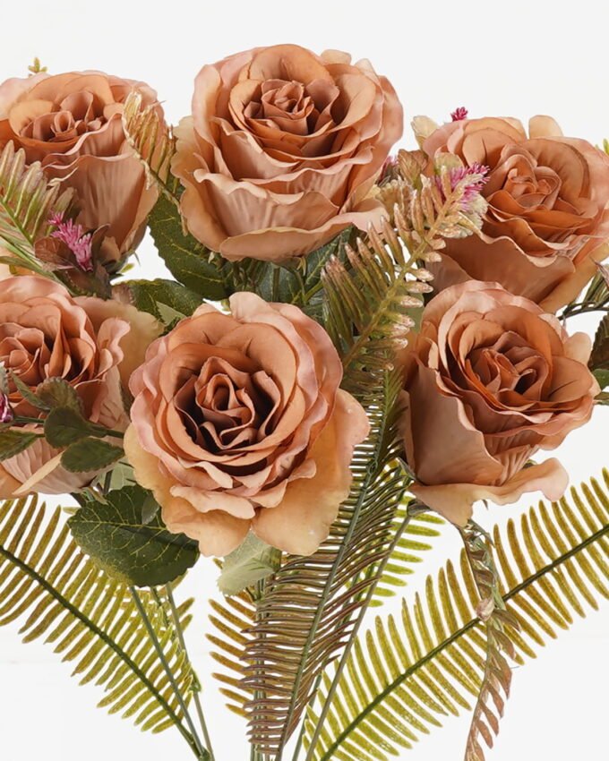 Artificial Flower 26*26*46cm  Rose *7 bush GS-36623032-K1 Flowers Bush 3,000+ sqm showroom with thousands of artificial flowers, plants & trees ready for global sourcing.