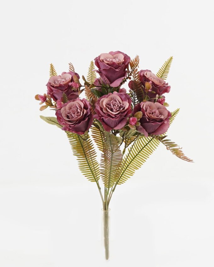 Artificial Flower 26*26*46cm  Rose *7 bush GS-36623032-Z1 Flowers Bush 3,000+ sqm showroom with thousands of artificial flowers, plants & trees ready for global sourcing.