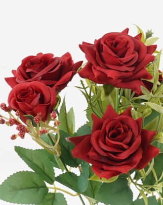Artificial Flower 20*20*34cm Rose *7 bush GS-71923008 Flowers Bush YeahFlower is one of Chinese leading OEM manufacturers and exporters , supplying the silk flowers, wholesale artificial trees