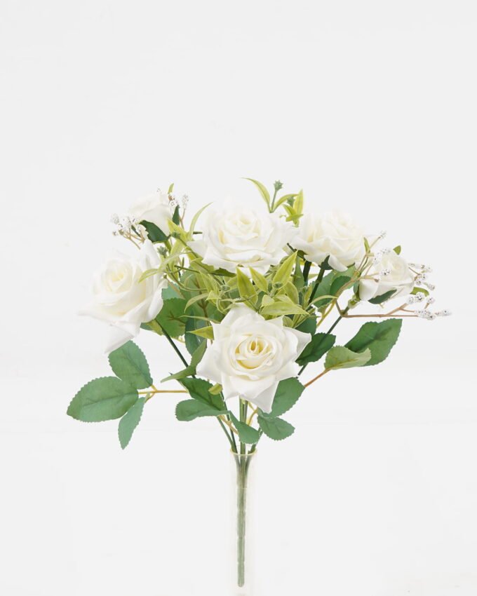 Artificial Flower Rose 7 bush GS-71923008_5 Artificial Flower 20*20*34cm Rose *7 bush GS-71923008 Flowers Bush YeahFlower is one of Chinese leading OEM manufacturers and exporters , supplying the silk flowers, wholesale artificial trees