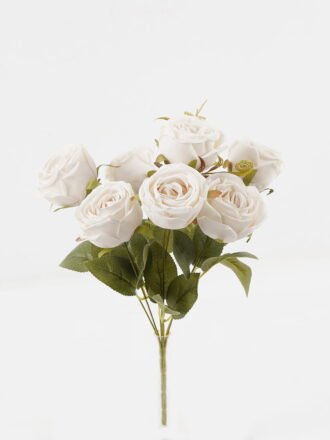 Artificial Flower 23*23*36cm Rose *7 bush GS-72223001 Flowers Bush 3,000+ sqm showroom with thousands of artificial flowers, plants & trees ready for global sourcing.