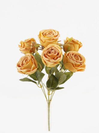 Artificial Flower 24*24*35cm Rose *7 bush GS-72223002 Flowers Bush 3,000+ sqm showroom with thousands of artificial flowers, plants & trees ready for global sourcing.