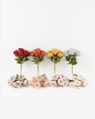 Artificial Flower 23*23*36cm Rose *7 bush GS-72223001 Flowers Bush YeahFlower is one of Chinese leading OEM manufacturers and exporters , supplying the silk flowers, wholesale artificial trees