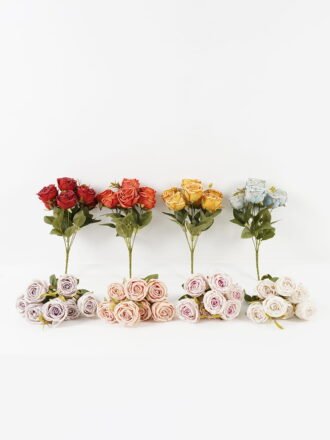 Artificial Flower 15*15*29cm Flower *5 bush GS-36623038-W1 Flowers Bush 3,000+ sqm showroom with thousands of artificial flowers, plants & trees ready for global sourcing.