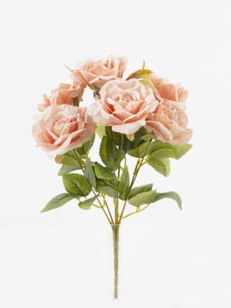 Artificial Flower 24*24*35cm Rose *7 bush GS-72223002 Flowers Bush 3,000+ sqm showroom with thousands of artificial flowers, plants & trees ready for global sourcing.
