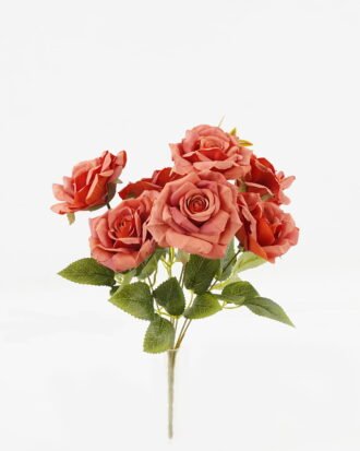 Artificial Flower 24*24*35cm Rose *7 bush GS-72223002-R2 Flowers Bush YeahFlower is one of Chinese leading OEM manufacturers and exporters , supplying the silk flowers, wholesale artificial trees