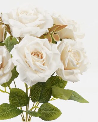 Artificial Flower 24*24*35cm Rose *7 bush GS-72223002-W1 Flowers Bush YeahFlower is one of Chinese leading OEM manufacturers and exporters , supplying the silk flowers, wholesale artificial trees