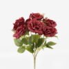 Artificial Flower Rose 7 bush GS-72223002_5 Artificial Flower 24*24*35cm Rose *7 bush GS-72223002 Flowers Bush YeahFlower is one of Chinese leading OEM manufacturers and exporters , supplying the silk flowers, wholesale artificial trees