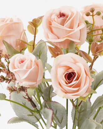 Artificial Flower 18*18*30cm Rose *8 bush GS-71923005 Flowers Bush YeahFlower is one of Chinese leading OEM manufacturers and exporters , supplying the silk flowers, wholesale artificial trees