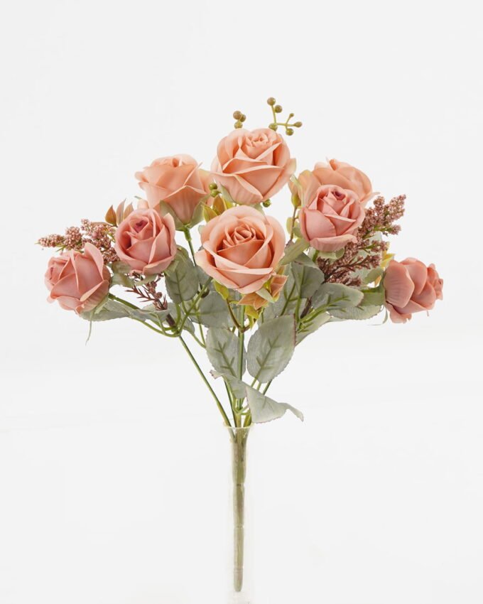 Artificial Flower 18*18*30cm Rose *8 bush GS-71923005 Flowers Bush YeahFlower is one of Chinese leading OEM manufacturers and exporters , supplying the silk flowers, wholesale artificial trees