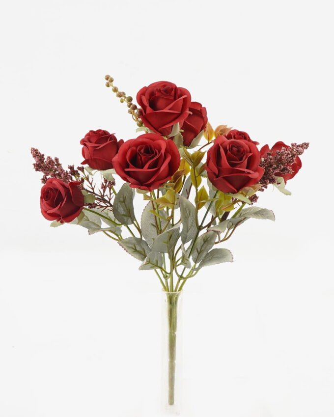 Artificial Flower 18*18*30cm Rose *8 bush GS-71923005 Flowers Bush YeahFlower is one of Chinese leading OEM manufacturers and exporters , supplying the silk flowers, wholesale artificial trees