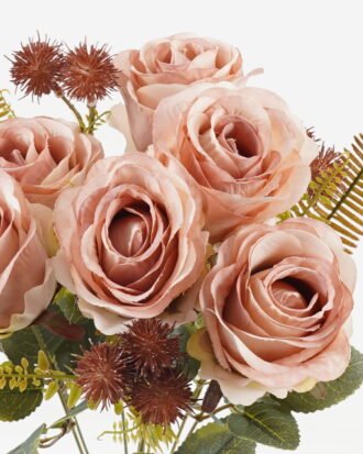 Artificial Flower 30*30*47cm  Rose *9 bush GS-36623029-P1 Flowers Bush YeahFlower is one of Chinese leading OEM manufacturers and exporters , supplying the silk flowers, wholesale artificial trees