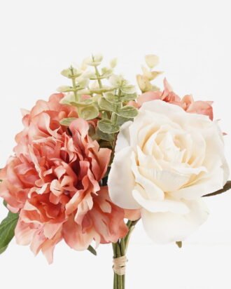 Artificial Flower 18*18*26cm Rose+Peony *6 bundle GS-72023010-P2 Bouquet YeahFlower is one of Chinese leading OEM manufacturers and exporters , supplying the silk flowers, wholesale artificial trees