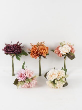 Artificial Flower 18*18*26cm Garden dahlia *5 bundle GS-72023011 Bouquet 3,000+ sqm showroom with thousands of artificial flowers, plants & trees ready for global sourcing.