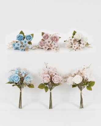 Artificial Flower 20*20*29cm Rose+Platycodon *7 bundle GS-16823051 Bouquet YeahFlower is one of Chinese leading OEM manufacturers and exporters , supplying the silk flowers, wholesale artificial trees