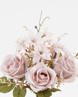 Artificial Flower 20*20*29cm Rose+Platycodon *7 bundle GS-16823051 Bouquet YeahFlower is one of Chinese leading OEM manufacturers and exporters , supplying the silk flowers, wholesale artificial trees