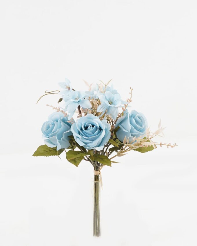 Artificial Flower 20*20*29cm Rose+Platycodon *7 bundle GS-16823051 Bouquet YeahFlower is one of Chinese leading OEM manufacturers and exporters , supplying the silk flowers, wholesale artificial trees