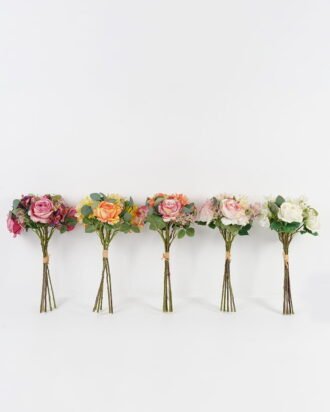 Artificial Flower 27*27*52cm Rose hydrangea *6 bundle GS-48723001 Bouquet YeahFlower is one of Chinese leading OEM manufacturers and exporters , supplying the silk flowers, wholesale artificial trees
