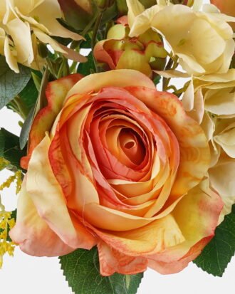 Artificial Flower 27*27*52cm Rose hydrangea *6 bundle GS-48723001 Bouquet YeahFlower is one of Chinese leading OEM manufacturers and exporters , supplying the silk flowers, wholesale artificial trees