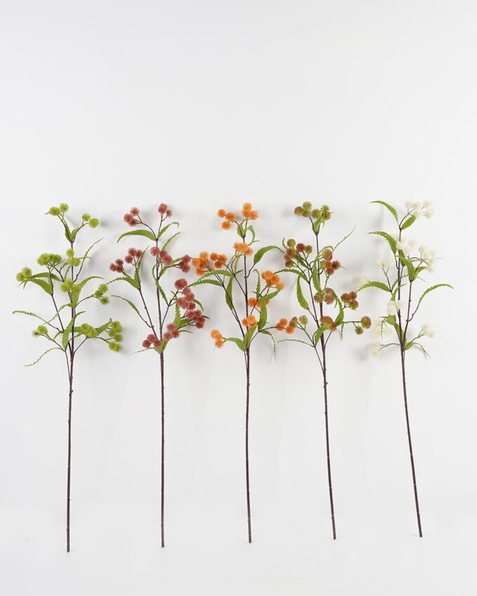 Artificial Flower 24*24*96cm Teazle fruit single stem GS-65223013 Single Flowers YeahFlower is one of Chinese leading OEM manufacturers and exporters , supplying the silk flowers, wholesale artificial trees