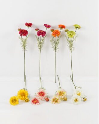 Artificial Flower 14*14*60cm Zinnia elegans Jacq *3 single stem GS-12823006 Single Flowers YeahFlower is one of Chinese leading OEM manufacturers and exporters , supplying the silk flowers, wholesale artificial trees