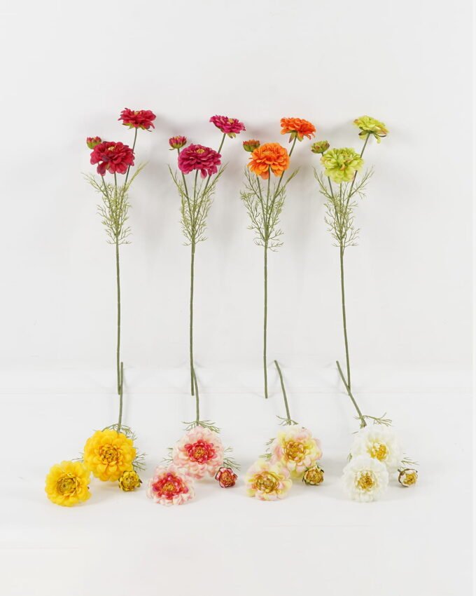 Artificial Flower 14*14*60cm Zinnia elegans Jacq *3 single stem GS-12823006 Single Flowers YeahFlower is one of Chinese leading OEM manufacturers and exporters , supplying the silk flowers, wholesale artificial trees