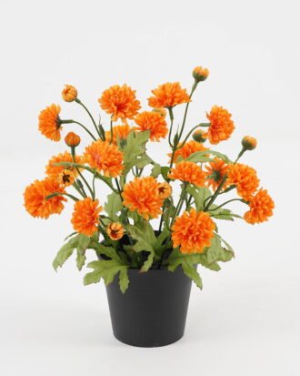 Artificial Flower 23*23*26cm chrysanthemum in PP pot GS-03323133 Potted Flowers&Plants YeahFlower is one of Chinese leading OEM manufacturers and exporters , supplying the silk flowers, wholesale artificial trees