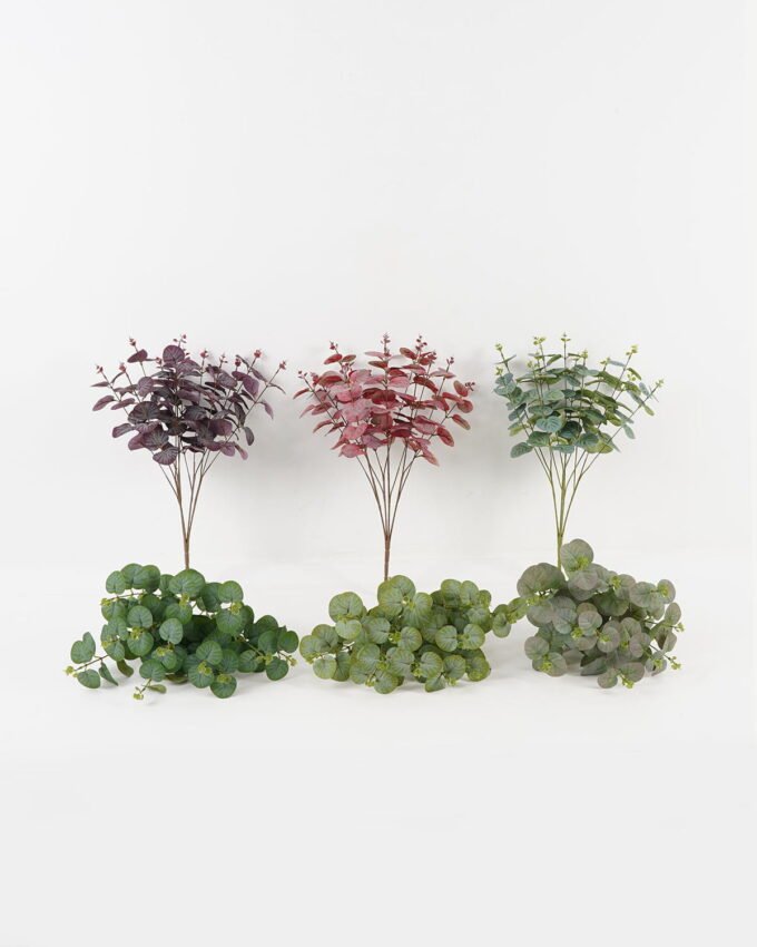 Artificial Plant 30*30*50cm Eucalyptus  *12 bush/96 lvs GS-60423001 Leaves&Sprays&Foliages YeahFlower is one of Chinese leading OEM manufacturers and exporters , supplying the silk flowers, wholesale artificial trees